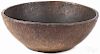 New England burl bowl, 19th c., retaining an old mellow patina, 6 1/4'' h., 17 1/4'' dia.