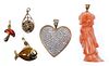 18k Gold and 14k Gold Pendant / Charm Assortment