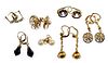18k Yellow Gold and 14k Yellow Gold Pierced Earring Assortment