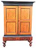 Important 19th C Anglo Indian Inlaid Armoire