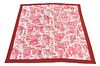 Large Red Toile Quilt