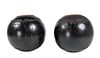 Pair Wood Bocce Balls or Lawn Bowls 1949