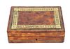 Gilt Embossed Leather Jewelry Box