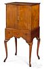 Queen Anne mahogany specimen cabinet on stand