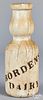 Painted Bordens Dairy milk bottle trade sign