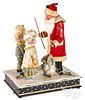 German musical hand crank Santa Claus