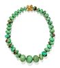 CHRISTOPHER WALLING, CHRYSOPRASE BEAD NECKLACE
