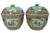 Pair of Large Chinese Porcelain Food Containers