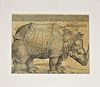 After Albrecht Durer (1471-1528) Rhino Woodcut