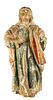 18th C. Polychrome Wood Carving of Saint