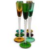 (7 Pc) Murano Glass Stemware Set