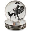 (7Pc) Erte Collectible Dishes
