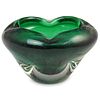 Murano Green Blown Glass Candy Bowl