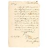 1777 Revolutionary War Urgent Request for Wood Boards