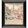 Circa 1950 Copy of Paul Reveres Historic Print THE BLOODY MASSACRE... March 5th 1770