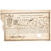 1790 United States Loan Certificate By Congress, Continental Currency Redemption