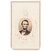 c 1863 Civil War Period President Abraham Lincoln Patriotic Carte-de-Visite
