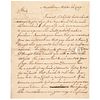 1787 Revolutionary War Letter offering... a Negro Wench + her Two Male Children