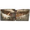 c. 1830 Early American Hand-Engraved Wooden American Eagle Printing Block