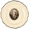 1812 Unique 4th U.S. President James Madison Portrait Historical Liverpool Plate