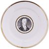 c. 1817 Exceedingly Rare JAMES MONROE French Porcelain Gold trim Desert Plate