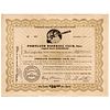 1954 Stock Certificate for the Portland Baseball Club (Portland Beavers) Oregon