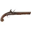 c 1775 Choice Revolutionary War English-Irish Silver Mounted Flintlock Pistol
