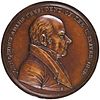 1825 John Quincy Adams Indian Peace Medal in Bronze Rare 62mm Size NGC MS-63