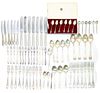 Assorted Silver Plated Flatware Antique 71 Pieces