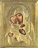 Antique Russian Icon Madonna & Child