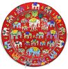Decorative Hand-painted Elephant Plate