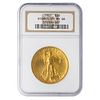 1907 High Relief St Gaudens Wire Edge $20 NGC MS66