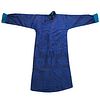Early 20th C. Chinese Blue Brocade Silk Robe
