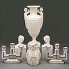 Grp: 6 Lenox Porcelain Deco Vase Candelabra Jug