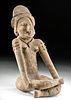 Impressive Huastec Pottery Seated Female Figure