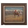 Nathaniel K. Gibbs. Camel Riders, oil on panel