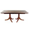 Maitland-Smith Mahogany Pedestal Dining Table
