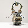 Large Laura Donefer Vase/Vessel, "Witch Pot" Series
