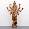 Monumental Ganesha Carved Sculpture, 96"H