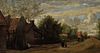 Jean-Baptiste-Camille Corot Painting, Village Scene