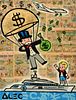 Alec Monopoly Mixed Media Painting