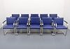 Ludwig Mies van der Rohe BRNO Arm Chairs, Set of 10