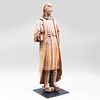 Continental Carved Wood Figure of a Saint or Pilgrim