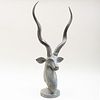 Contemporary Patinated Zinc Model of a Gazelle