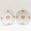 Pair of Chinese Export Porcelain Armorial Chargers