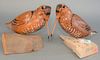 Pair of Lance Lichtensteiger Carved and Painted Shoreline Birds
each signed on the edge
height 7 1/4 inches, width 9 1/2 inches
Provenance: The Estate
