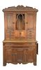 Chestnut Victorian Two Part Cabinet height 93 inches, width 54 inches, depth 52 inches Provenance: Thirty-five year collection of Dana Cooley, Old Lym