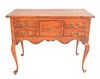 Tiger Maple Queen Anne Style Lowboy
height 26 1/2 inches, top 19" x 35"