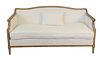 Restoration Hardware Continental Style White Upholstered Loveseat
length 63"