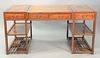 Chinese Style Desk
in three parts
height 32 inches, top 32" x 64 1/2"